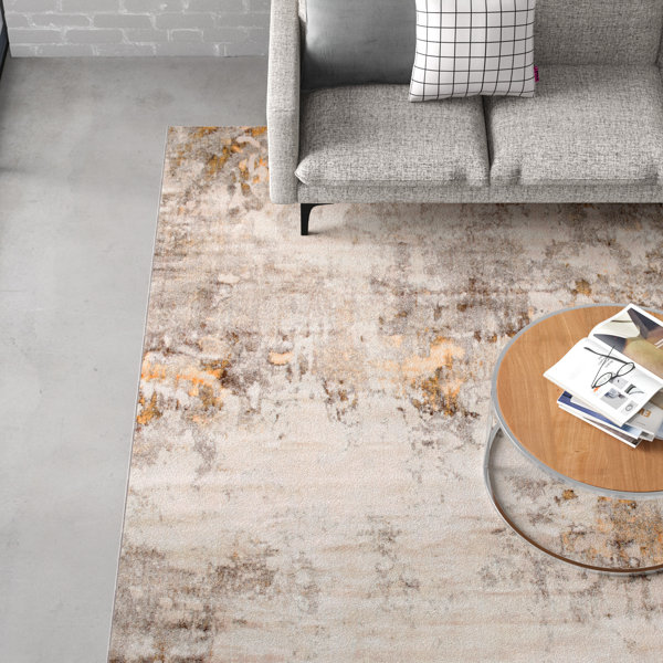 Trent Austin Design® Knouse Abstract Area Rug in Ivory Beige & Reviews